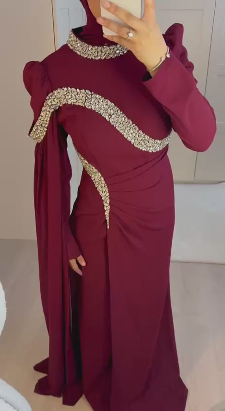 Elera Dress Bordeaux