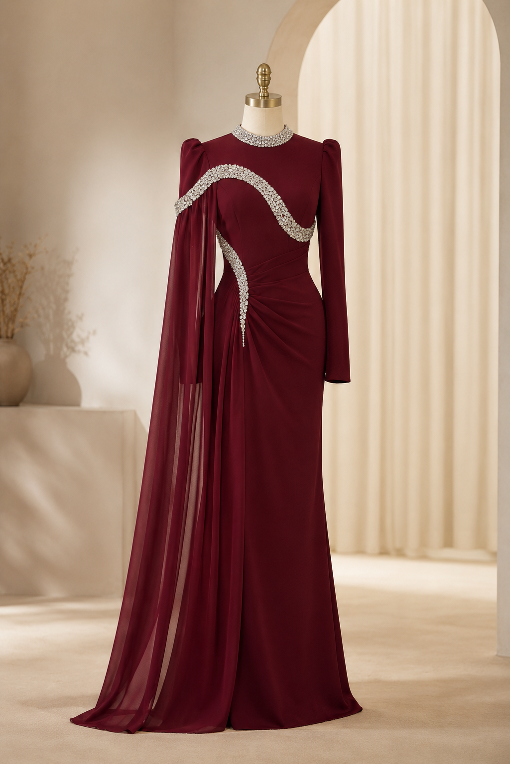 Elera Dress Bordeaux