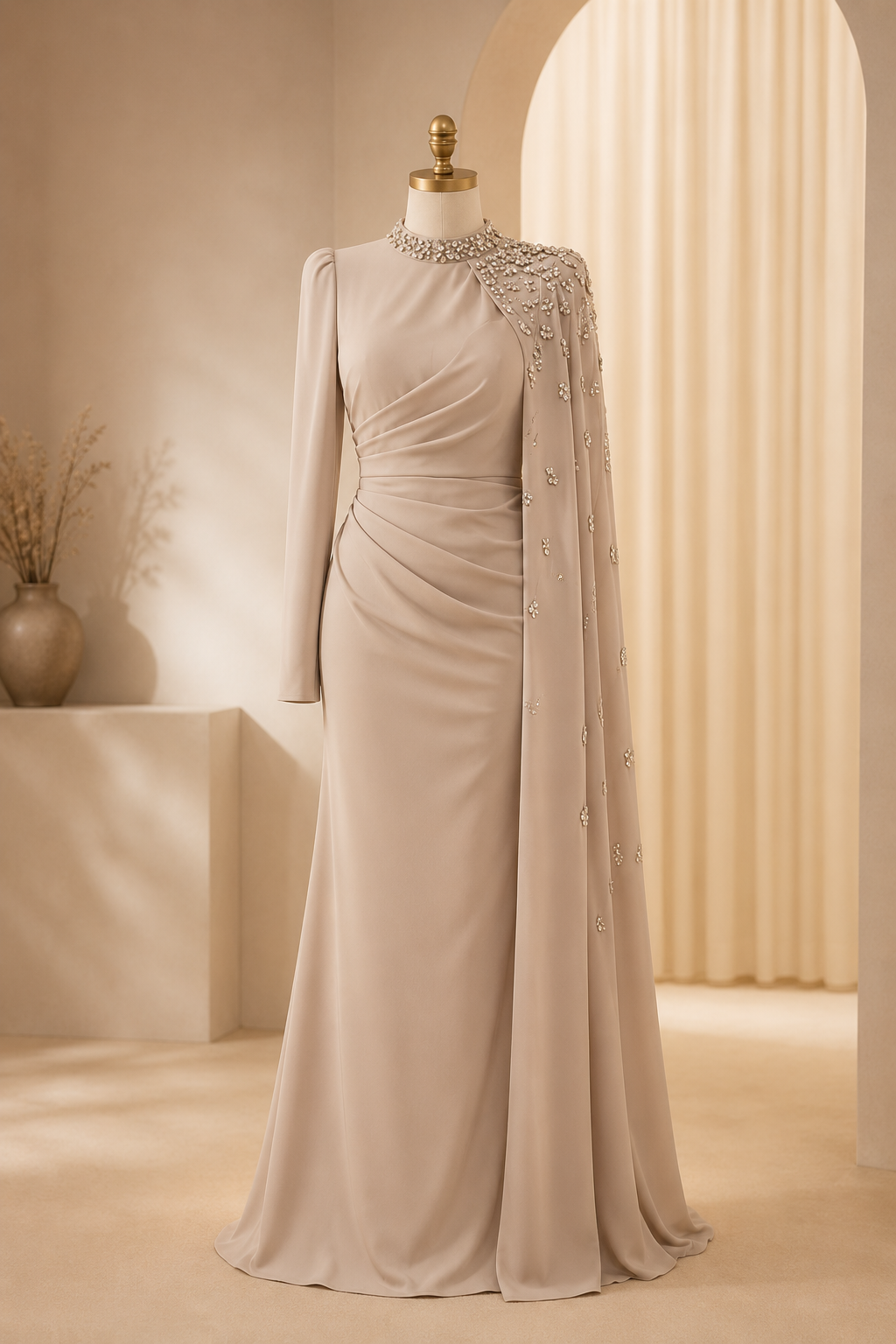Amara Dress Beige